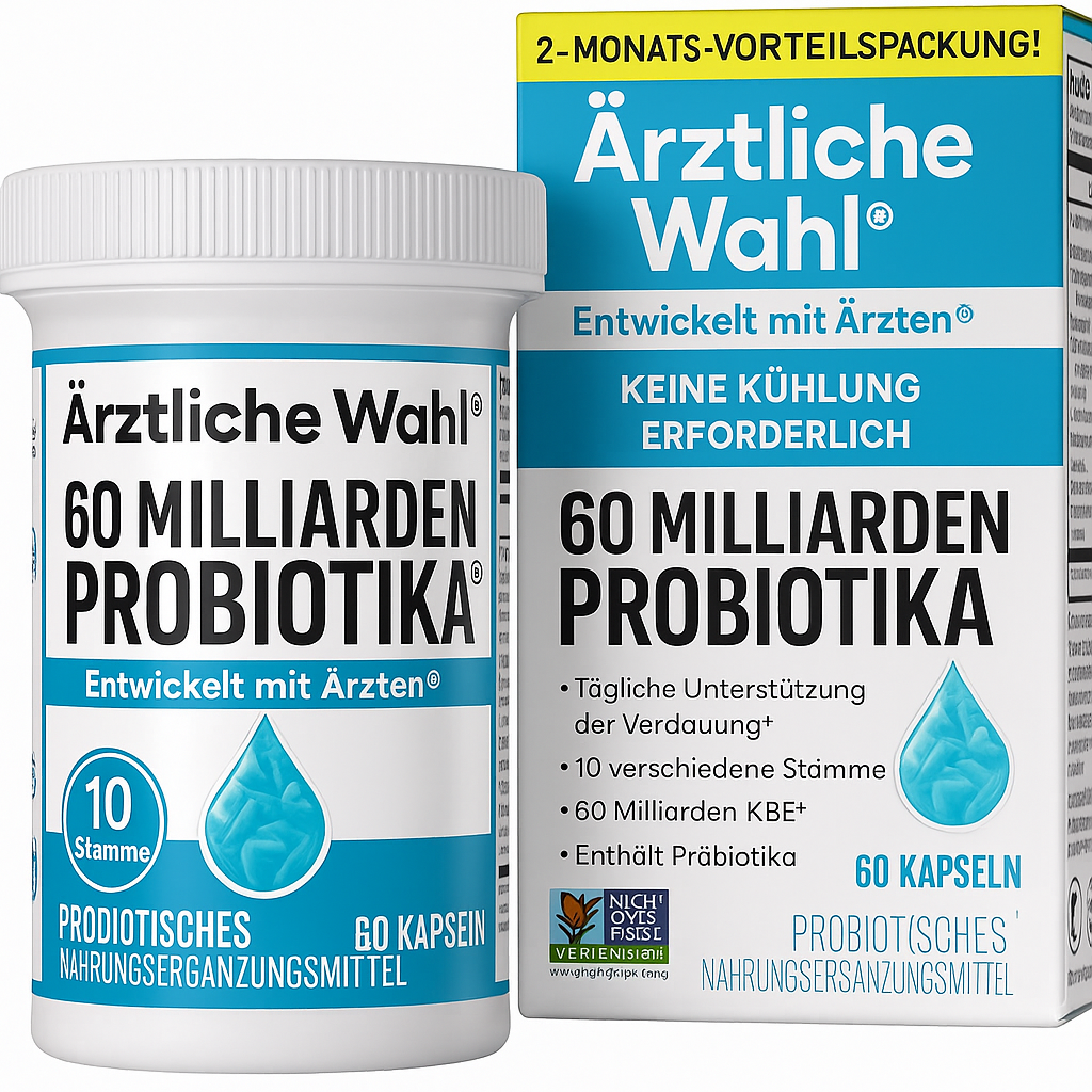 Probiotics 60 Billion CFU - 10 Strains + Organic Prebiotics - Immune, Digestive & Gut Health - Supports Occasional Constipation, Diarrhea, Gas & Bloating - for Women & Men - 30Ct